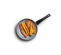 Poêle à frire écologique MasterClass de Ceramic Non-Stick Chemical-Free Induction Cooktop Ready, Small, Aluminium / Iron, Black / Blue, 20 cm