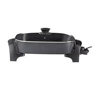 NEDIS Poêle à Frire Électrique - 2200 W - 7.0 L - Indicateur d'alimentation - Controle de la Température Réglable - 40 cm - Aluminium/Plastique - Noir FCSP110EBK40