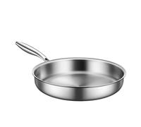 Poêle à frire en acier inoxydable - Poêle anti-adhésive résistante, poêle à frire avec poignée | Cooker polyvalente d'omelette, poêle à steaks et oeufs, pot pour cuc