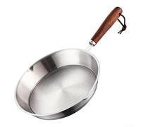 Poêle à frire en acier inoxydable triple épaisseur 12 cm et 16 cm avec fusion métallique multicouche pour une répartition et une consommation uniformes de la température (16 cm)