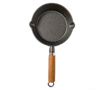 Poêle à frire en fonte de 10 cm configurée pour les opérations de style mini poêle, y compris la mise en place d'œufs, la clarification du beurre et la floraison des épices (C15 cm)