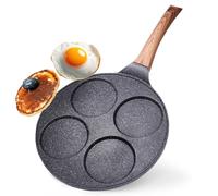 Poêle à œufs en granit à 4 trous BLACK&WOOD 26 cm