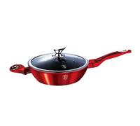 Poêle À Frire En Granite - 32cm - Berlinger Haus Line Bh-1261 Rouge Metallic
