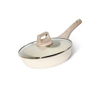 Poêle à frire et couvercle 24 cm beige - Tous feux dont induction JL-41