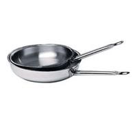 Poêle à frire inox Baumalu - Ø 24 cm - Gris - Tous feux dont induction