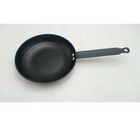 - Poêle À Frire Maestro - Fonte D'acier Émaillée - Tous Feux Dont Induction - Résistant Rouille Et Rayures - Répartition Homogène De La Chaleur - Manche Fixe Fer Feuillard - Ø28cm - Noir