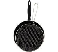 Poele a frire - MENASTYL - 3645749 - En acier émaillé - Noir - 26 cm - Tous feux dont induction
