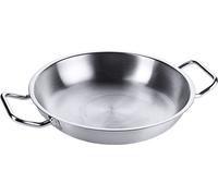 Poêle à frire/poêle à paella, acier inoxydable 18/10, deux poignées, Ø20-80 cm au choix : 24 cm Variante : 24 cm