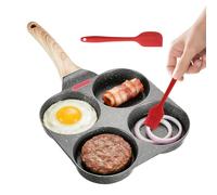 Poêle À Frire - Poêle À Œufs 4 Tasses - Matériau De Revêtement En Pierre D'aluminium | Antiadhésif 15 Pouces Compatible Avec L'induction 480g, Améliore L'efficacité Pour L'utilisation Du Petit-déjeune