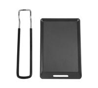 Poêle à Frire pour Barbecue de Camping, Poêle Carrée Portable avec Poignée Amovible, Revêtement Antiadhésif et Mini Grill à Chauffage Rapide pour la Randonnée, les Pique-niques