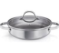 Poêle à frire profonde SteelCRAFT avec couvercle ø 24 cm, 2 poignées