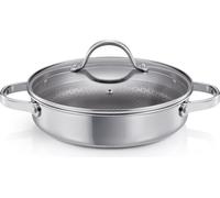 Poêle à frire profonde SteelCRAFT avec couvercle ø 28 cm, 2 poignées
