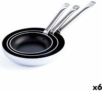 Poêle à frire Quid Professional Pro-Induction Noir Métal Acier Ø 24 cm (6 unités) - Marque : Quid Professional - EAN : 8414793415583