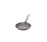 Poele A Frire Ronde Tole Blanche Q. Froide Inox Rivetee Ø 28cm