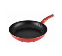 Poêle à frire tkg pan 2002 avec fond à induction turbo revêtement greblon sans pfoa passe au lave-vaisselle rouge 28 cm