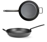 Poêle à frire tous feux, en acier au carbone, diamètre 327 mm