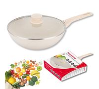 POÊLE À FRIRE WOK KLAUSBERG EN MARBRE PROFOND 28 cm AVEC COUVERCLE 28 cm KB-7991