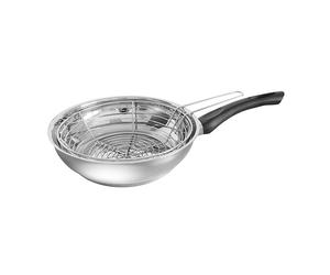 Poêle à friture 26 cm inox Baumalu