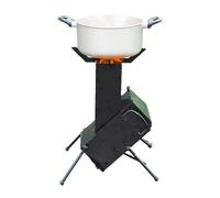 Poêle à fusée à bois, Poêle à fusée portable, à bois portatif, Réchaud de tente pour la cuisine, le camping, la tente, la randonnée, la pêche, la randonnée, le réchaud compact, le réchaud d'exté
