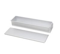 Poêle à gâteau rectangulaire | moisissures chaudes pour gâteaux au fromage | avec couvercle en aluminium | poêle à gâteau rectangulaire en aluminium avec couvercle | amovible pour gâteaux moussants