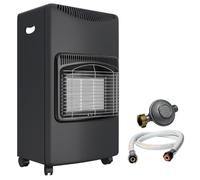 Poele à gaz 4200W 3 Niveaux de chauffe Allumage Piezo Grands volumes + Tuyau et détendeur butane INTEC