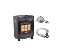 Poêle à Gaz Infrarouge Daris Sannover 4200 W + Kit Complet NF Noir