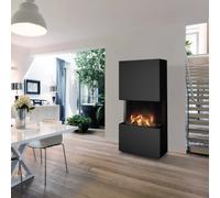 Poêle à gaz Olsberg Osorno Gas Habillage acier noir, Gaz naturel