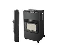 Poele à gaz pliable 4,2KW Pliable Noir Brûleur céramique Infrarouge Allumage Piezo Chauffage d'appoint gaz