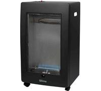 Poele a gaz QLIMA GH438B - Noir - Acier - 118 m3 - Gaz naturel