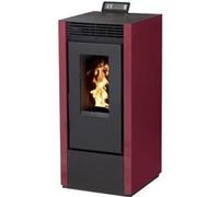 Poêle à granulés MARINA 11 KW étanche bordeaux - INTERSTOVES - MARINA11KWBDX
