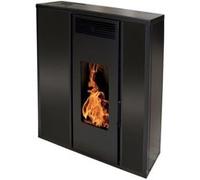 Poêle à granule TESSA 10 KW étanche noir - INTERSTOVES - T10KWN Noir G