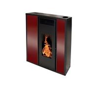 Poêle à granulés et pellets Interstoves Po?le ? granules tessa 10 kw etanche concentrique - bordeaux