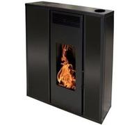 Poêle à granule TESSA 10kW étanche concentrique noir - INTERSTOVES - T10KWCN Noir G