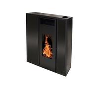 Poêle à granule TESSA 10kW étanche concentrique noir - - T10KWCN