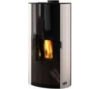 Poêle à granulés 9kw blanc Godin 490329blanc Noir G