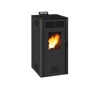Poele a granulés INVICTA Adrano - 7,3 kW - Rendement 88,7% - Noir