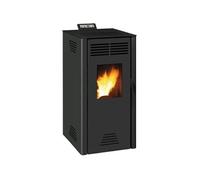 Poele a granulés INVICTA Adrano - 7,3 kW - Rendement 88,7% - Noir