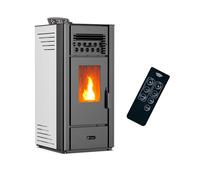 Poêle à granulés air Anita 10 kW Blanc Sannover