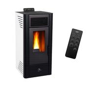 Poêle à granulés air Anita 11,6 kW Blanc