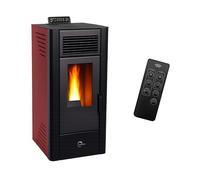 Poêle à granulés air Anita 11,6 kW Bordeaux Sannover