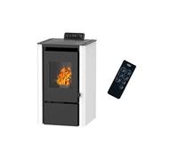 Poêle à granulés air Anita 7,6 kW Blanc Sannover