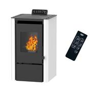 Poêle à granulés air Anita 7,6 kW Blanc Sannover