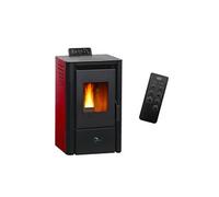 Poêle à granulés air Anita 9,4 kW Bordeaux Sannover