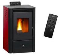Poêle à granulés air Anita 9,4 kW Bordeaux Sannover