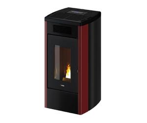 Poêle à granulés Cadel Atena Plus 12 | 12 kW Acier Rouge