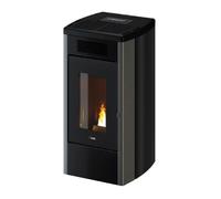 Poêle à granulés Cadel Atena Plus 12 | 12 kW Acier Titanium