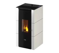 Poêle à granulés Cadel Cristal 7 | 7 kW Acier Blanc