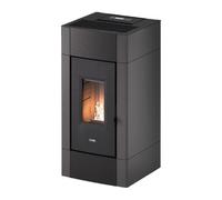 Poêle à granulés Cadel Cristal 9 | 8,5 kW Acier Anthracite
