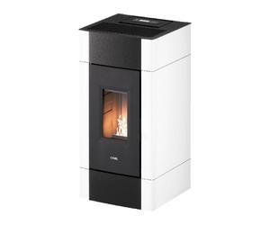 Poêle à granulés Cadel Cristal 9 | 8,5 kW Acier Blanc