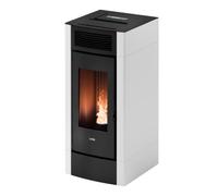 Poêle à granulés Cadel Cristal 9 Airtech 8,5 kW Acier Blanc